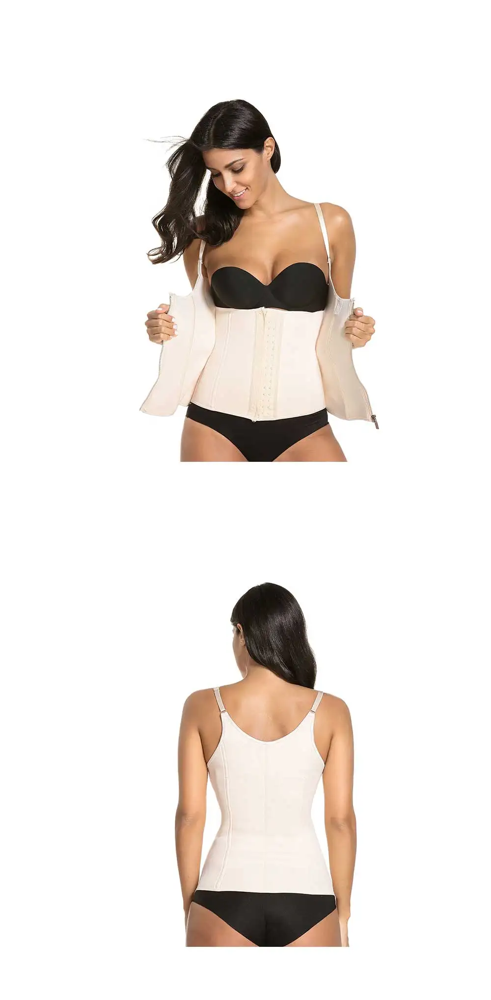 Atbuty Body Shaper жилет стальной костяной ремень тренажер пот шейпер для похудения для женщин