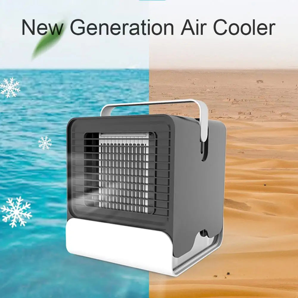 Портативный воздушный охладитель, кондиционер с отрицательными ионами, Мини USB увлажнитель, очиститель воздуха, настольный охлаждающий вентилятор, воздушный охладитель, вентилятор