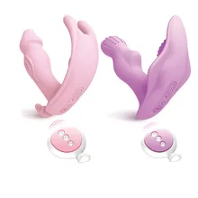 Wireless Remote Control G Spot Vibrator Strapless Strapon Dildo Vibrator For Women Clitoris Anal Vibrating Panties