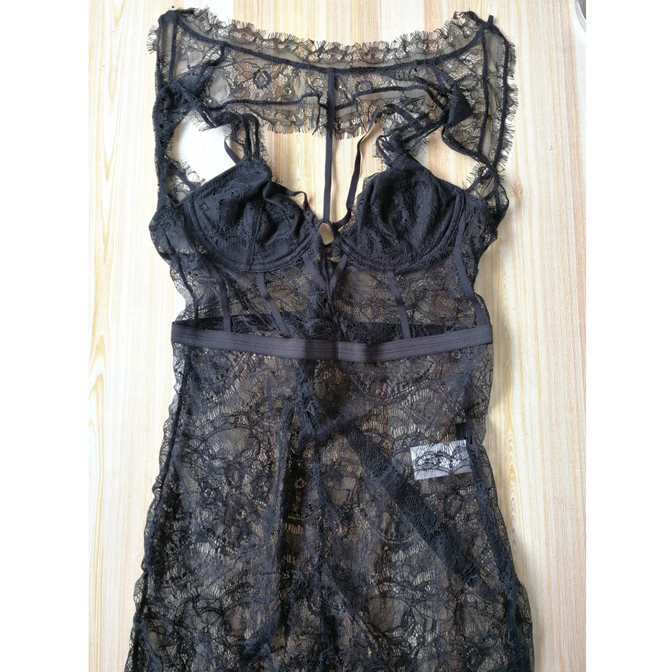 ZYFPGS 2019 Spring Top Women Bodysuit Black Sexy Pattern Lace Womens Jumpsuit Fashion Hollow Personality Sales Red Hot Z1209 ZYFPGS 2019 Spring Top Women Bodysuit Black Sexy Pattern Lace Womens Jumpsuit Fashion Hollow Personality Sales Red Hot Z1209