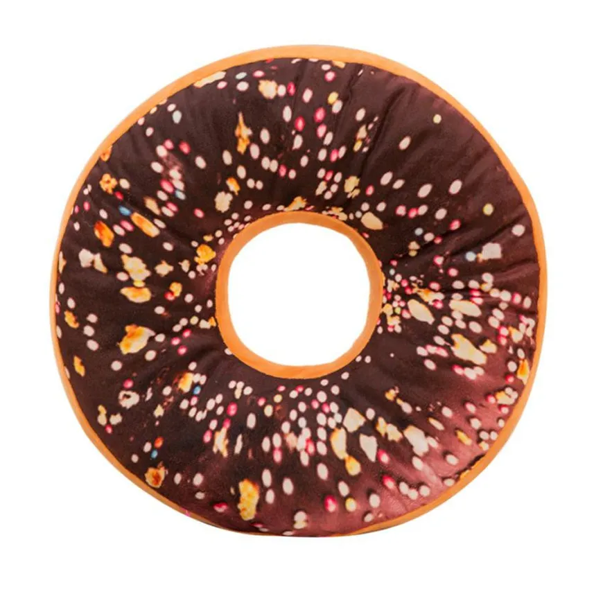 Ouneed Cute Donuts Pillow Case Chocolate Donuts Plush Macaron Food Nap