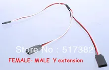 Free shipping 300mm 30cm servo extension cable 30 core for JR futaba connector