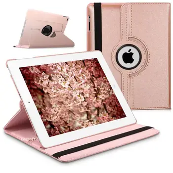 

Case Cover For Apple iPad 9.7 2018 360 Rotating Case Folding Folio Smart Cover for iPad 2018 A1893 1954 Tablet Stand Cases+Pen