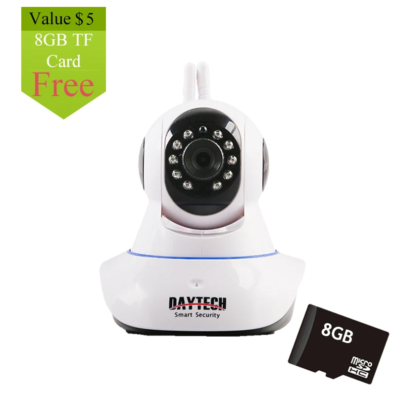 Daytech IP Camera Wireless Home Security Camera WiFi Network PT Two Way Audio IR Cut HD 960P CCTV Night Vision Free 8G TF Card owlcat 720p security wireless network cctv wifi ip camera megapixel hd tf card slot two way audio pan tilt ir cut night vision