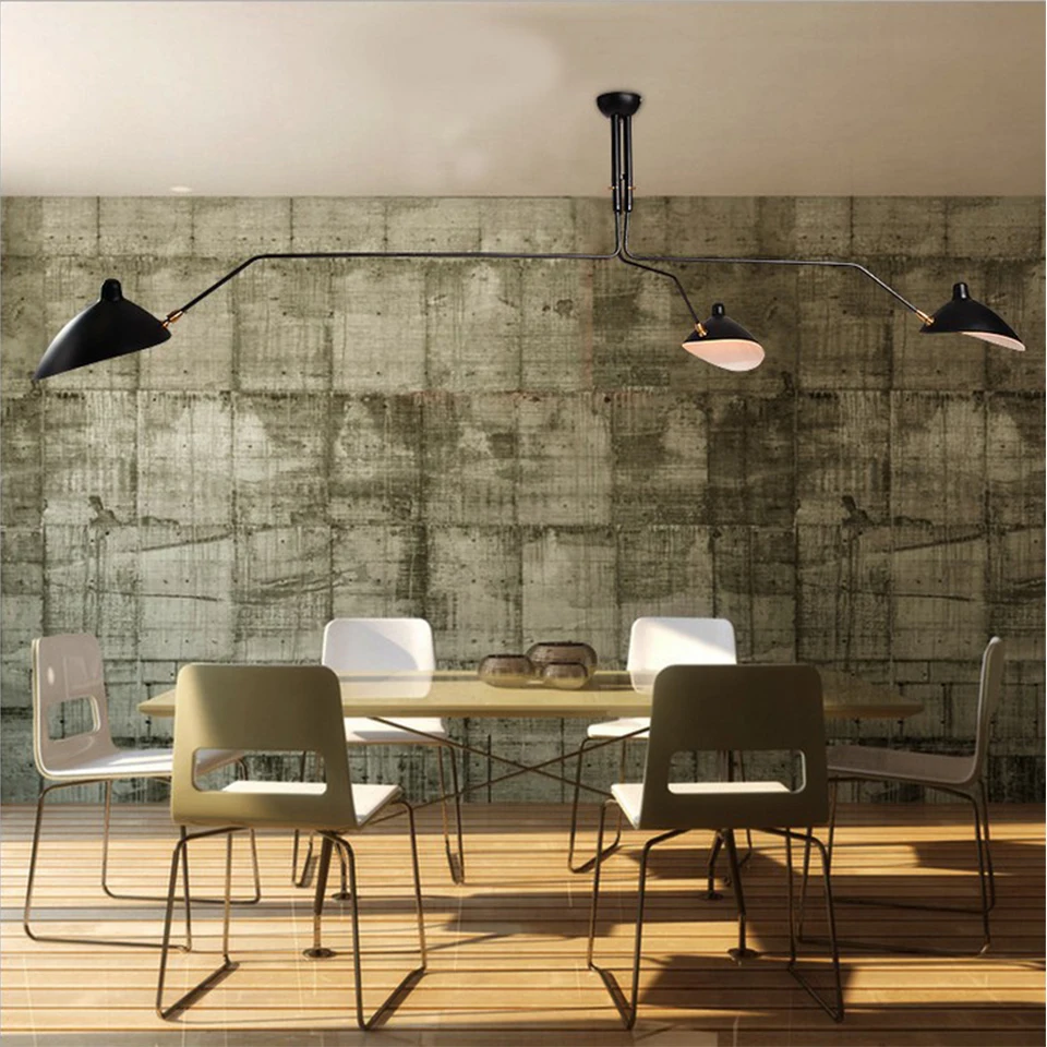 Beste Retro Serge Mouille Hanglampen Nordic Industriële Eenvoudige LED Spider verstelbare Lamp Living Slaapkamer Armatuur Industriële Lamp