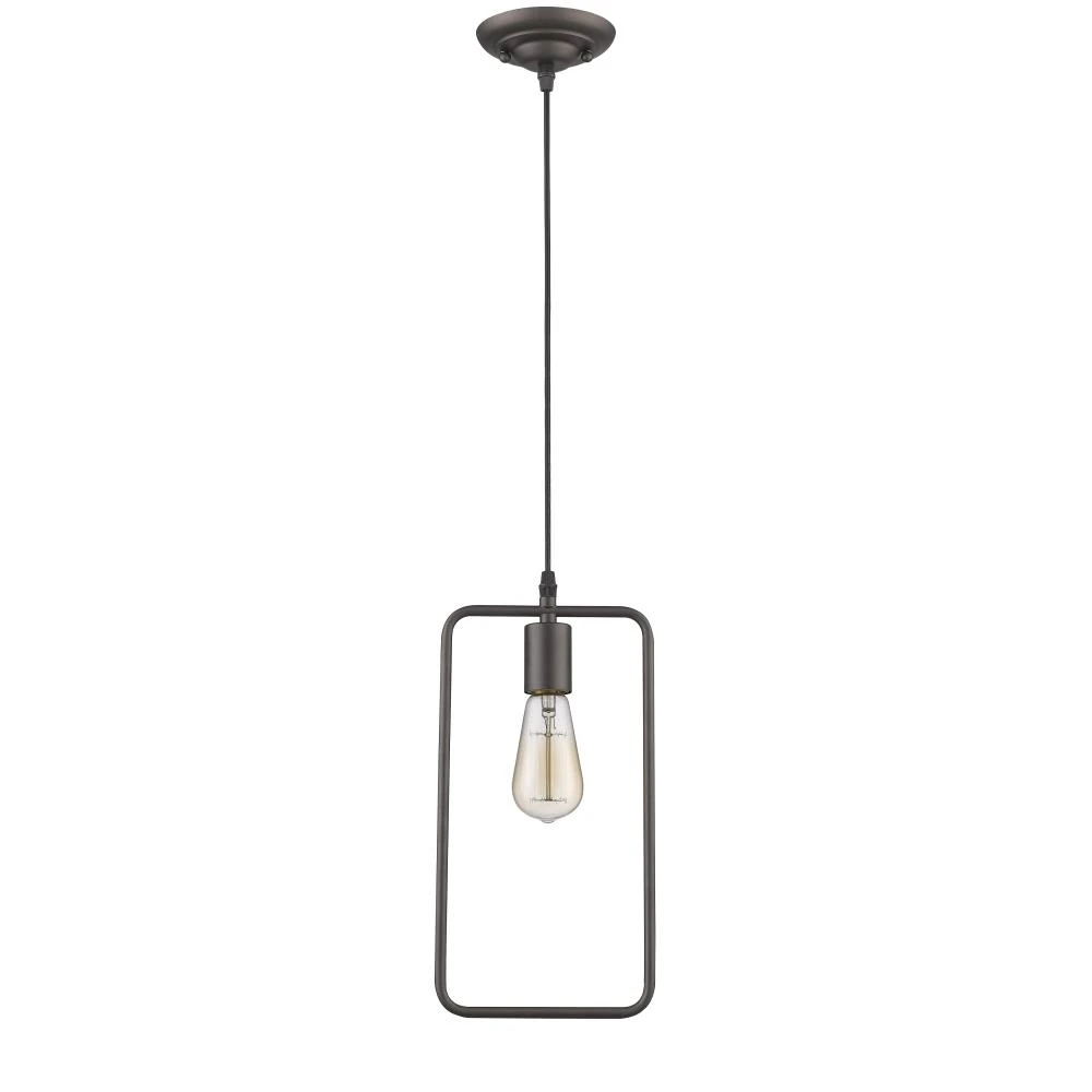 IRONCLAD Industrial-style 1 Light Rubbed Bronze Ceiling Mini Pendant 7 Wide (2)