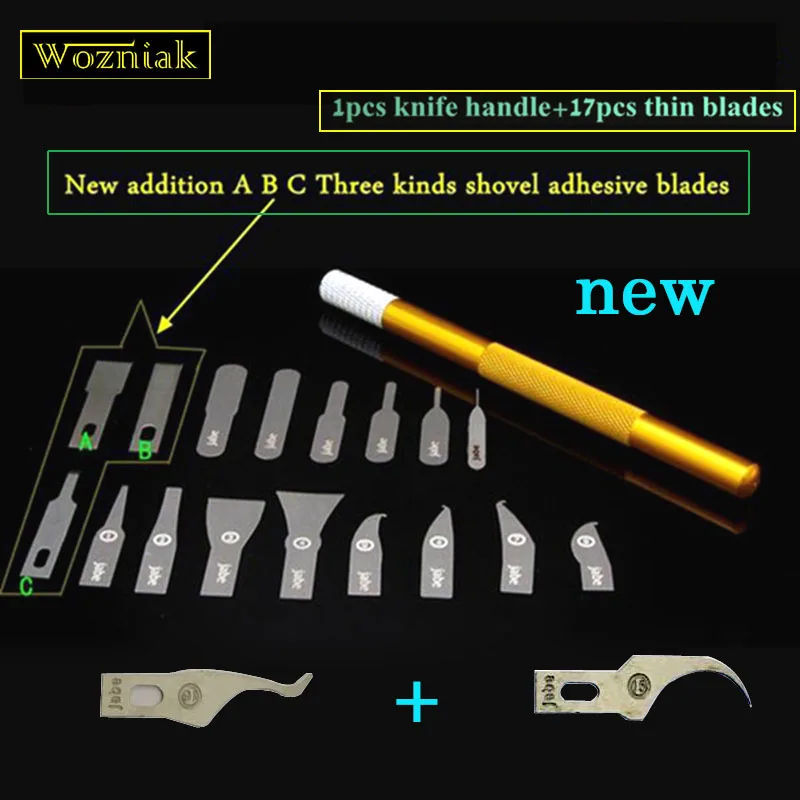 Mobile Phone Repair Tools Wozniak Motherboard BGA IC Knife NAND Remove glue edge Thin blade Mobile maintenance tool + Hard straight blade magnetic pickup tool,mobile phone repair tools,cleaning squeegee,chainsaw carb repair kit,cutting tool,carb repair kit,filter mesh,surgical needle tool,sandpaper disc,tactical screws