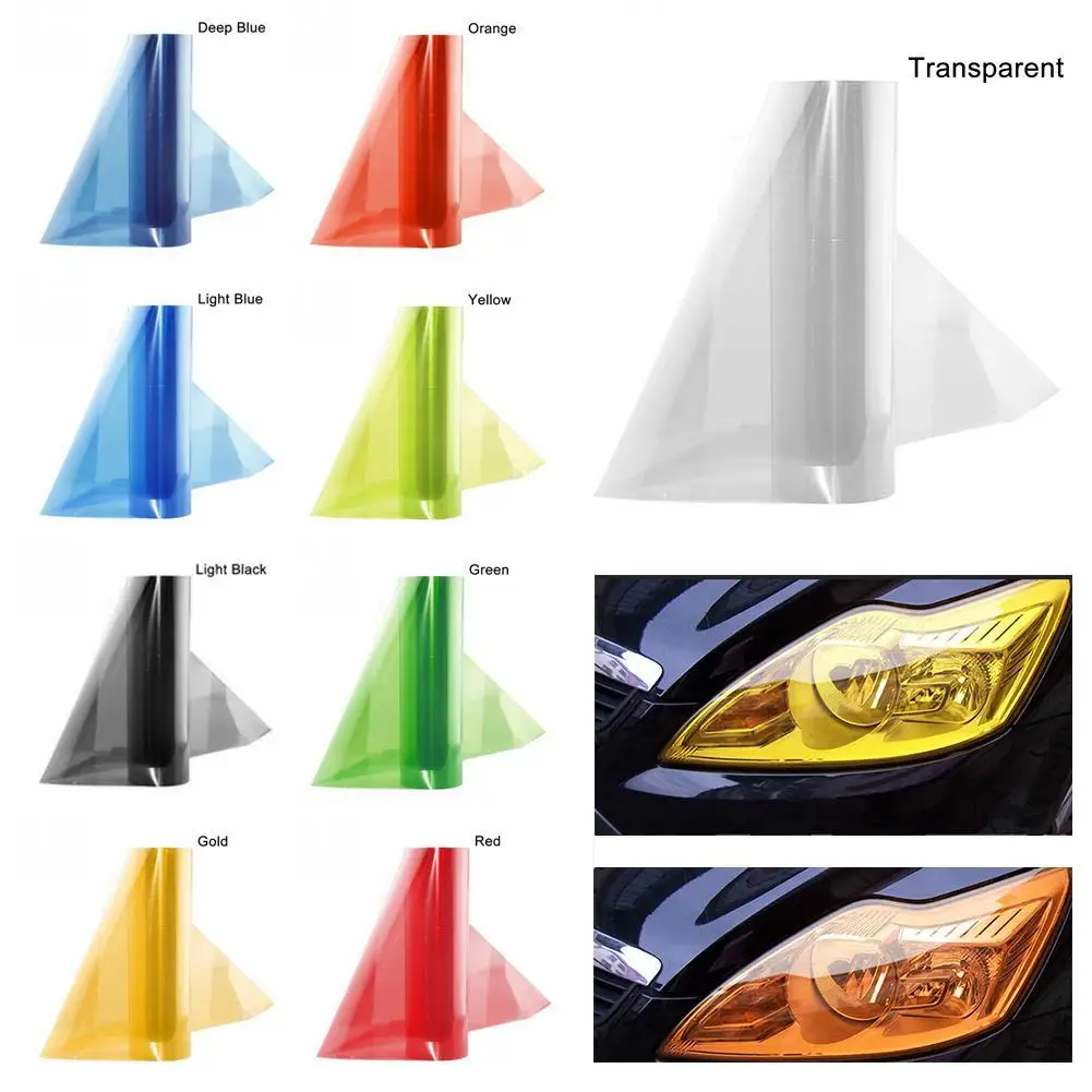 100cm*30cm Auto Car Light Headlight Film Sticker Taillight Tint Vinyl