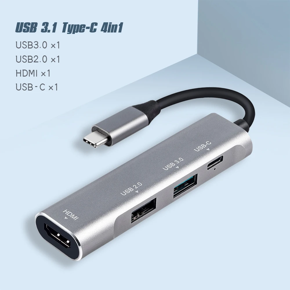 Vmade USB C концентратор USB-C-3,0 концентратор HDMI Thunderbolt 3 адаптер для MacBook samsung Galaxy S9 huawei P20 mate 20 Pro type C usb-хаб