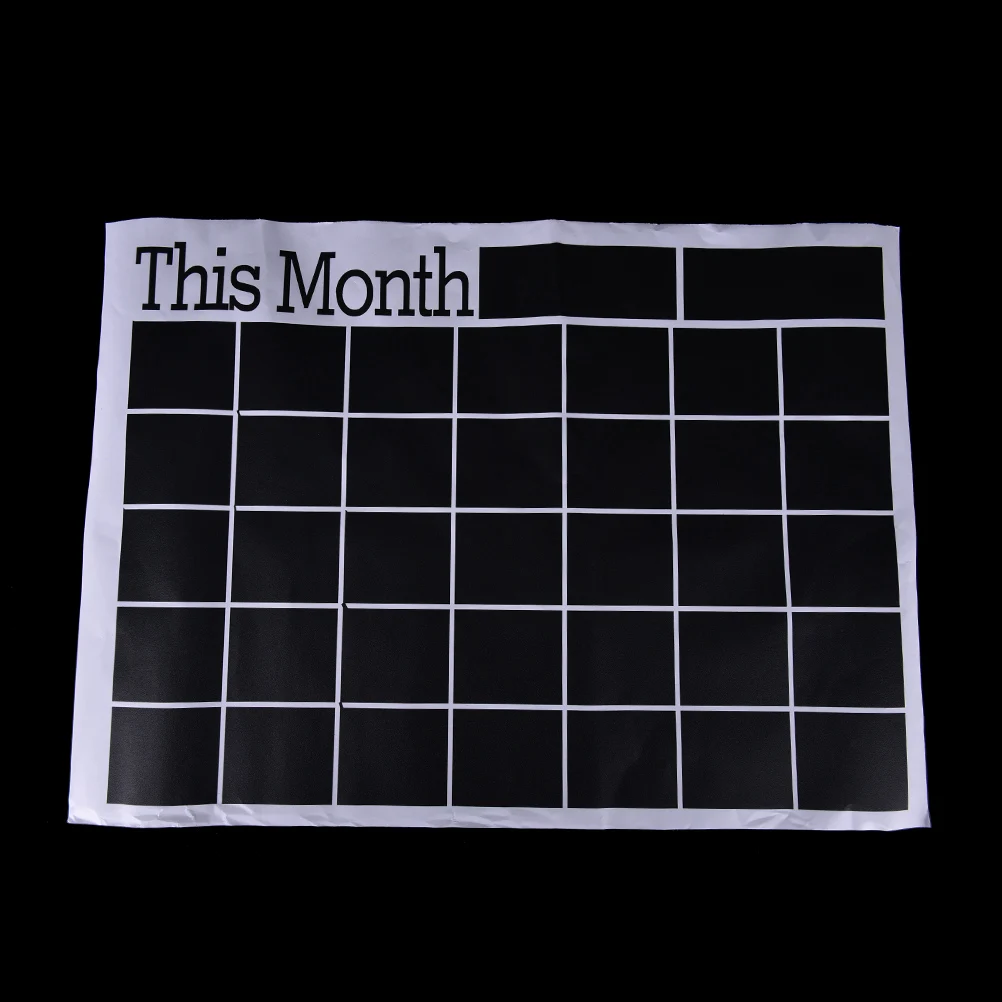 Peerless 60*44 см черный с изображением исписанной мелом доски доска ежемесячный планировщик стикер расписание