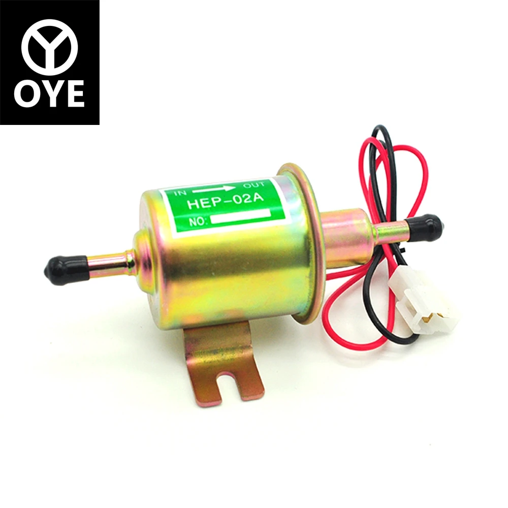 

HEP-02A HEP02A Diesel Petrol Gasoline 12V Electric Fuel Pump Low Pressure Fuel Pump For Carburetor Motorcycle ATV