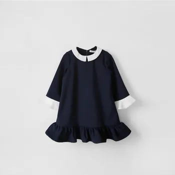 

Autumn Loose Girl Dress Thick Warm Ruffle Girls Party Frocks Big Kids Full Sleeve Princess Vestidos Fashion Children Clothing