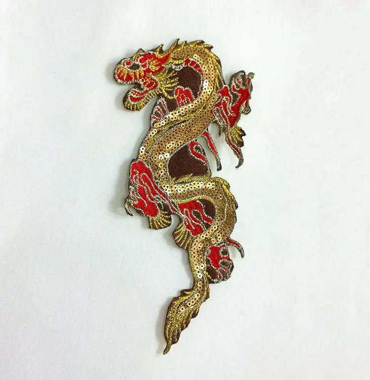 919cm little golden sequined dragon wilsonagirardj patch with hot melt 919cm little golden sequined dragon wilsonagirardj patch with hot melt
