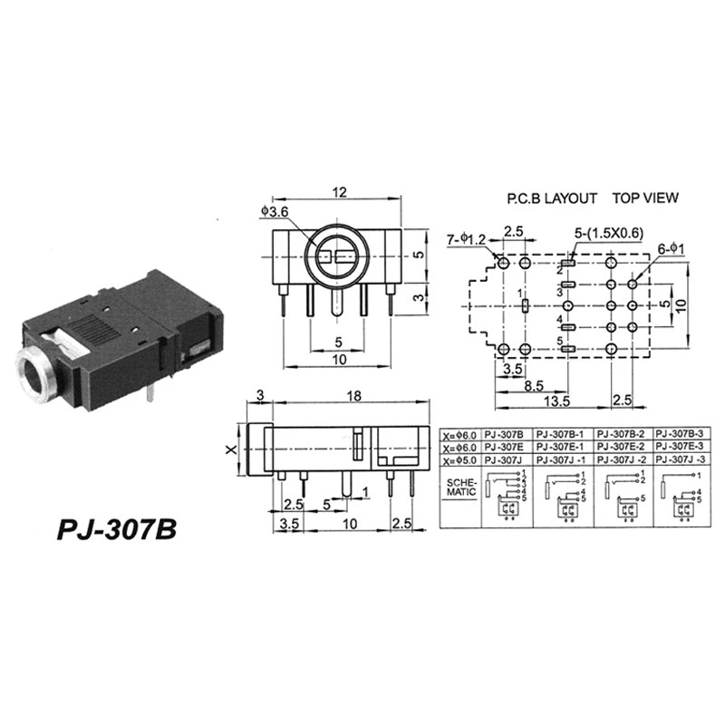 Jack 3 5mm Audio Socket Connector Stereo Two channel Socket Headphone Jack Audio Socket Adapter Metal