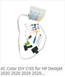 С чернилами hp Deskjet 2520 2029 2529 4729 2020HC 2025HC 2520HC струйный принтер 46XL чернилами пополнения чернил комплект 46 картридж C M Y BK