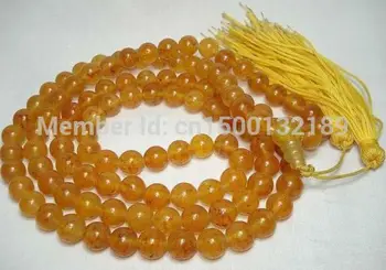 

free shipping j00341 BLESSED TIBETAN 108 MALA PRAYER NECKLACE 10mm bead