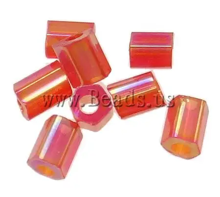 Free shipping!!!Transparent Glass Seed Beads 2013 new famous fashion brand Tube translucent pink 2x3mm Hole:Approx 1mm | Украшения и
