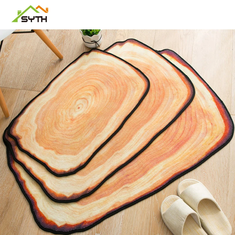 

Water Absorption Rug growth ring Fleece Bathroom Kit Toilet cartoon Patterns Floor Carpet Set Mattress for Bathroom mat