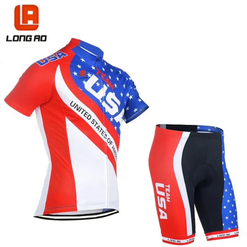 Длинная Джерси AO, США, Джерси для велоспорта, США, флаг, национальная команда, велосипедная одежда для езды на велосипеде, ropa ciclismo XS-5XL