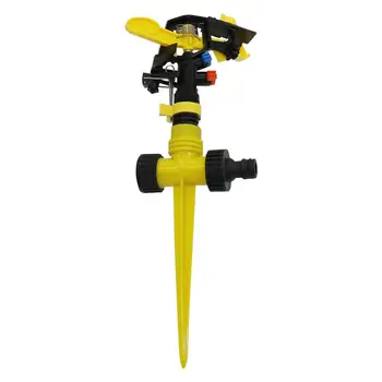 Adjustable Spiked Rocker Impact Sprinkler Garden Agriculture Watering Nozzle Lawn Irrigation Watering 360 Degrees Rotary Jet 1