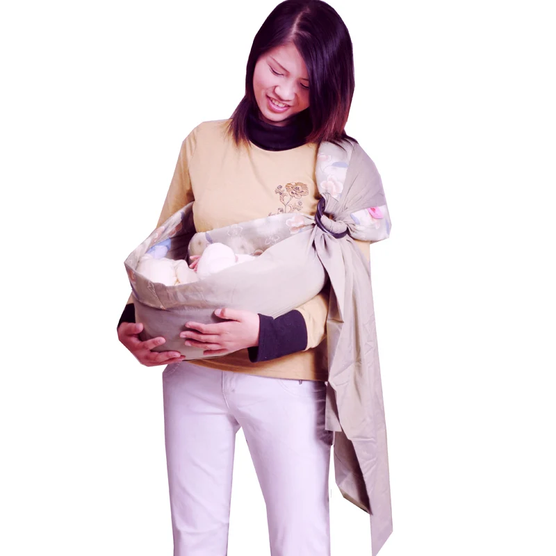 Cotton Fabric Breathable Baby Ring Sling Carrier Soft Baby Infant Wrap