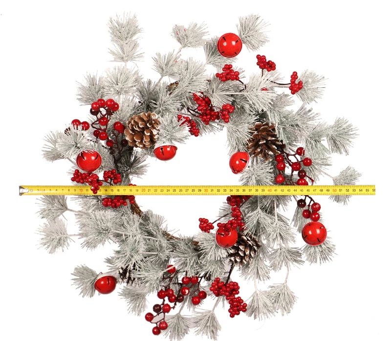 HOTVJOY Рождество венок ленты аксессуары Полный вишня Урожай белые листья вручение на стену домашний декор