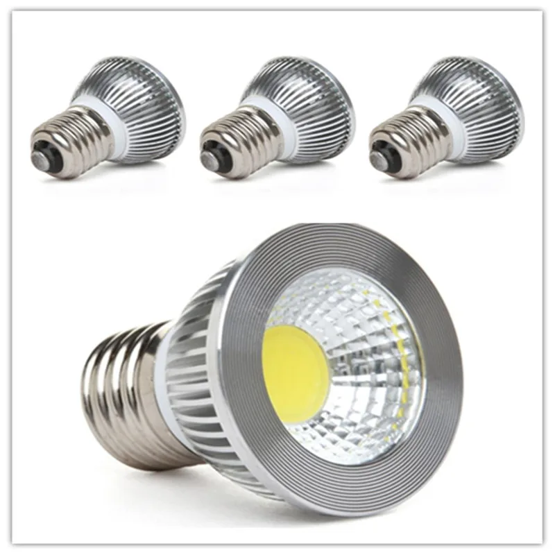 

100pcs led spotlights e27 gu10 5w cob bulb 3000K4000K6000K white warmwhite naturewhite AC110V 220V led lamp