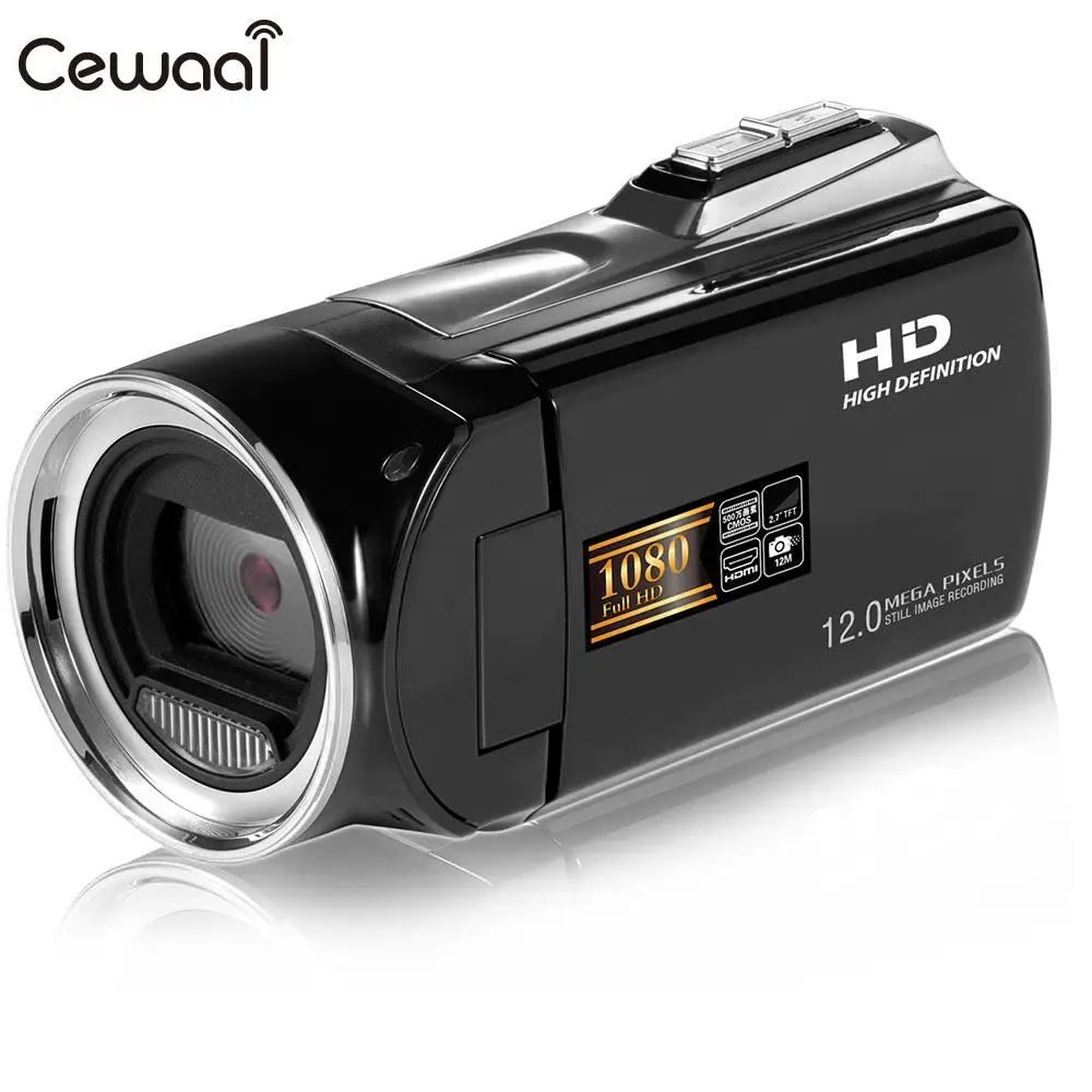 

Cewaal FULL HD 1080P Video Camera 2.7''LCDE Black Digital Zoom Digital Video Camcorder Premium FULL HD 1080P Digital Camcorder