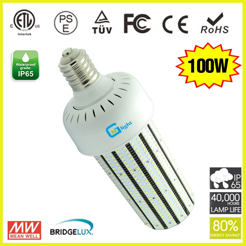 12pcs/lot 100W LED Lamp Bulb Commercial Industrial Corn Light Replace Metal Halide HID HPS UL