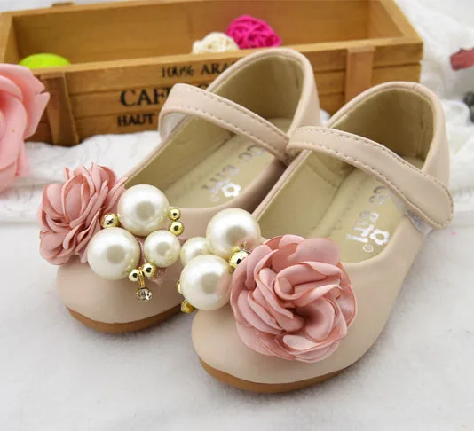Детские сандалии из натуральной кожи для девочек; коллекция года; сезон весна; детская повседневная обувь с цветочным узором для девочек; удобная обувь; сандалии принцессы; 3831-48 - Цвет: beige