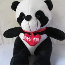 Милое плюшевое животное панда около 28 см сердце "i love you"("люблю тебя" Панда плюшевая игрушка подарок, мягкая кукла b2000