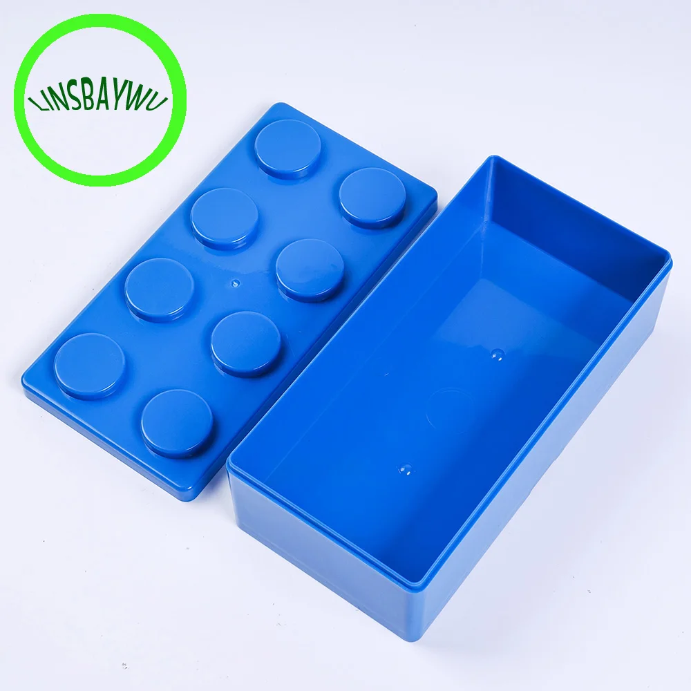 

BestP New Creative Storage Box Vanzlife Building Block Shapes Plastic Saving Space Box Superimposed Desktop Handy
