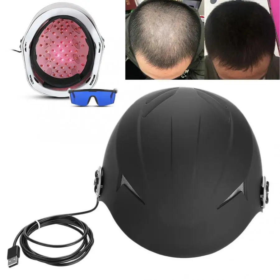 Лазерная терапия волос Regrowth шлем-приспособление 45 диодов Лазерная Обработка от выпадения волос способствует росту волос Лазерная шапочка