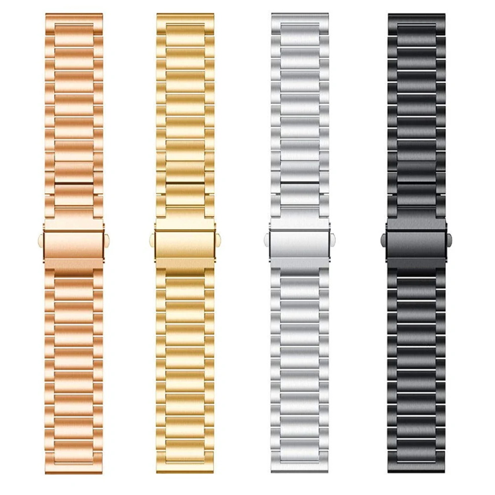 182mm 20mm Stainless Steel Replaceable Wrist Watch Strap for Garmin Vivoactive 3 Stainless Steel Replaceable Wrist Watch