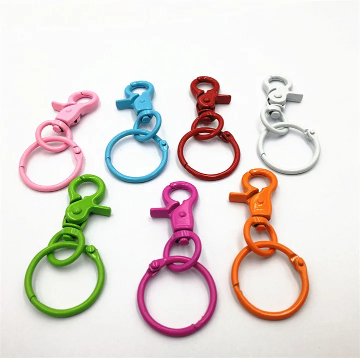 5  Diy Jewelry Accessories Keychains Color Paint Lobster Buckle Key Chain Handmade DIY Key Ring Keychains For Women Fashion Jewelry