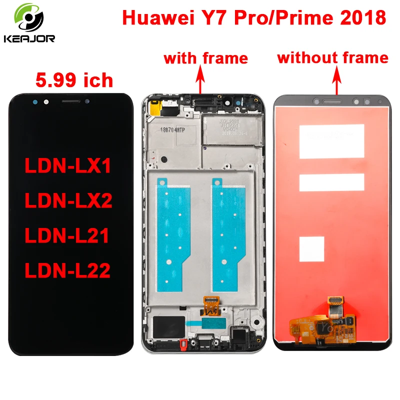 

For Huawei Y7 Prime 2018 Lcd display+touch screen+frame Digitizer display for Huawei Y7 Pro 2018 LDN-LX1 LDN-LX2 LDN-L21 LDN-L22