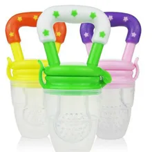 2016 1PCS Baby Teether Infant Fruits And Vegetables Bite Bags Baby Product Of Silicone Bags food supplement training device