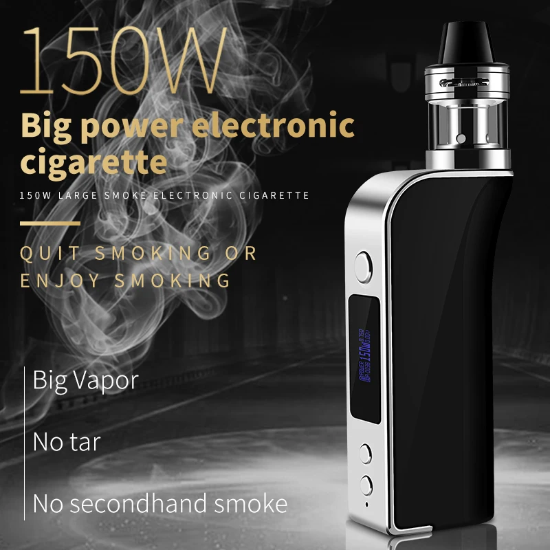 

Original ECT 150W Intelligent Temperature Control Vapor Mods Vaporize e-cigarette Large Smoke Vape Kit 2200mAh battery 2ml tank