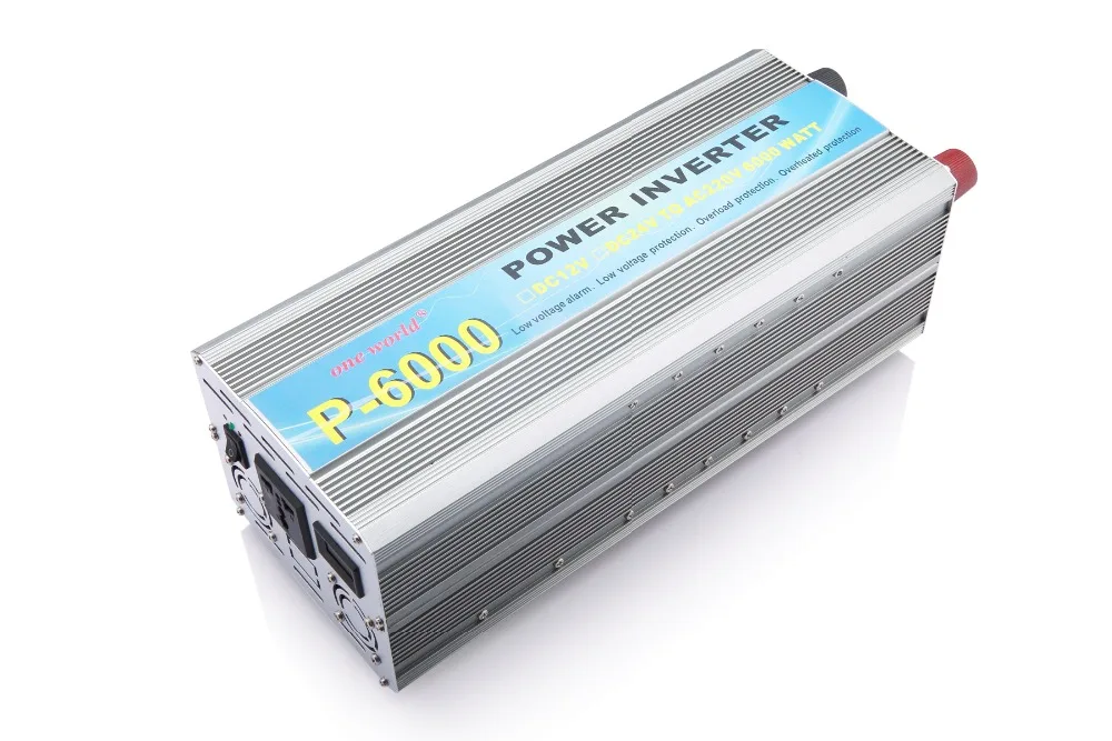 P-6000 6KW/6000 Вт(пик 12000 Вт) Солнечная Мощность инвертор 12 V/24 V/48 V/60 V/72 V постоянного тока в переменный 220-240VAC В переменного тока, 50/60 Гц модифицированных волн конвертер