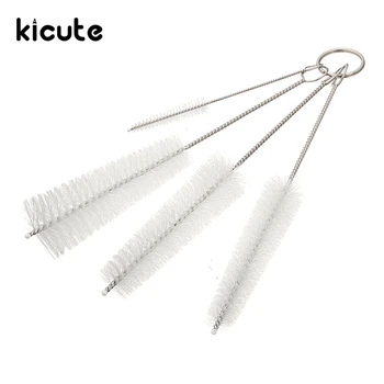

Kicute 4pcs Lab Bottle Spout Test Tube Cleaner Cup Cleaning Washing Handle Brush Scrubbing Tool Lab Equipment School Stationery