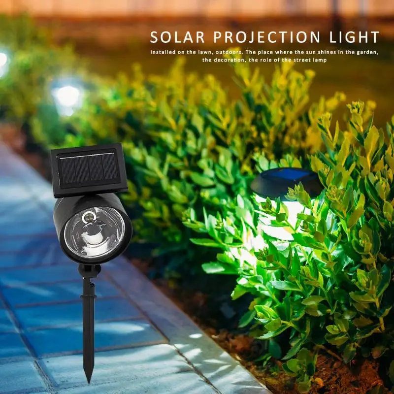 4LED фонарь на солнечных батареях, газон, лампа с лупой, абажур