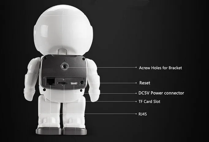 updated robot ip cam back description