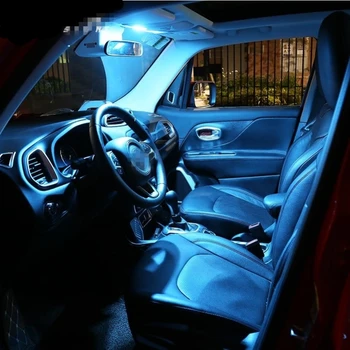 

7pcs multi color optional Canbus LED Lamp Car Bulbs Interior Package Kit For Renegade 2015-2018 Map Dome Trunk glove box Light