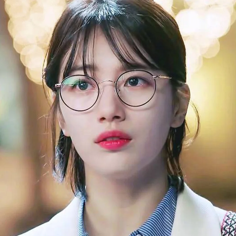 Корейский nerd прозрачный светильник, очки, роскошный фирменный дизайн, полностью металлические круглые очки, оправа, Ретро стиль, для женщин и мужчин, оправа для очков