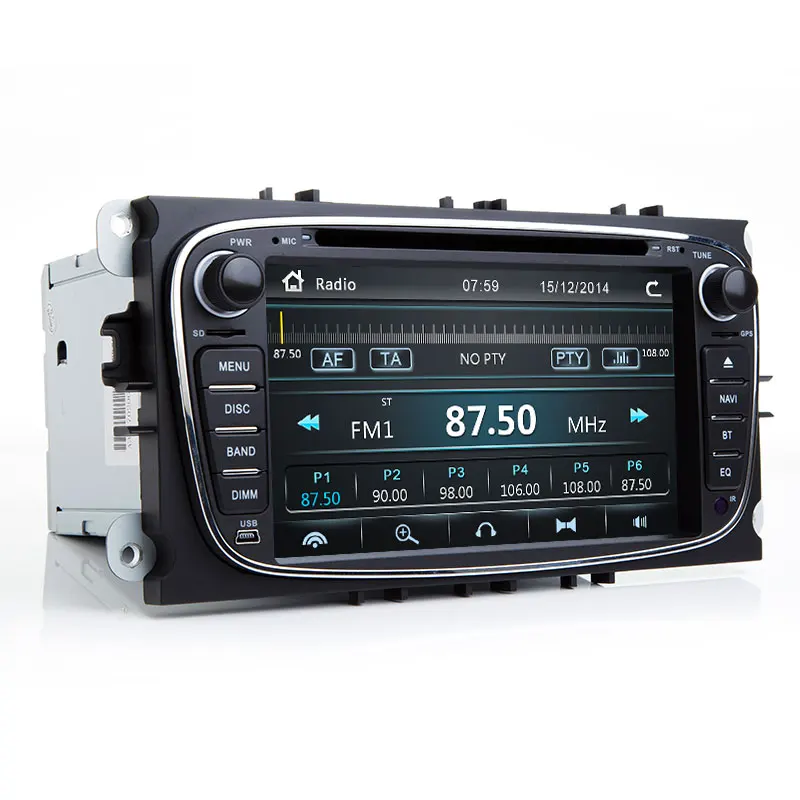 2 din автомобильный DVD для Ford Focus 2 Mondeo 4 C-Max S-Max Galaxy Kuga транзит подключение Мультимедиа Радио gps Навигация Аудио головное устройство