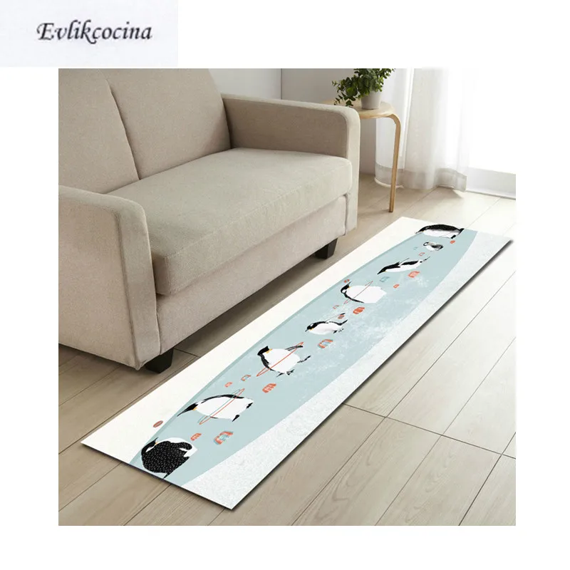 Мультяшные Пингвины ТАПИС салонный абсорбирующий коврик для ванной коврик для гостиной спальни напольный ковер Tapete Infantil