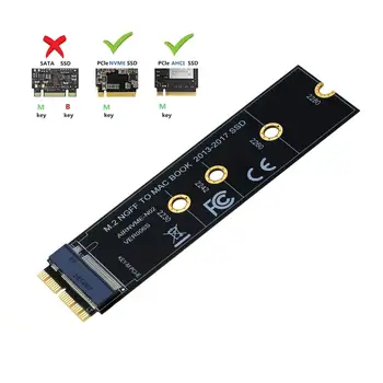 

M.2 NVME SSD Convert Adapter Card for MacBook Air Pro Retina 2013-2017 NVME/AHCI SSD Upgraded Kit For A1465 A1466 A1398 A1502