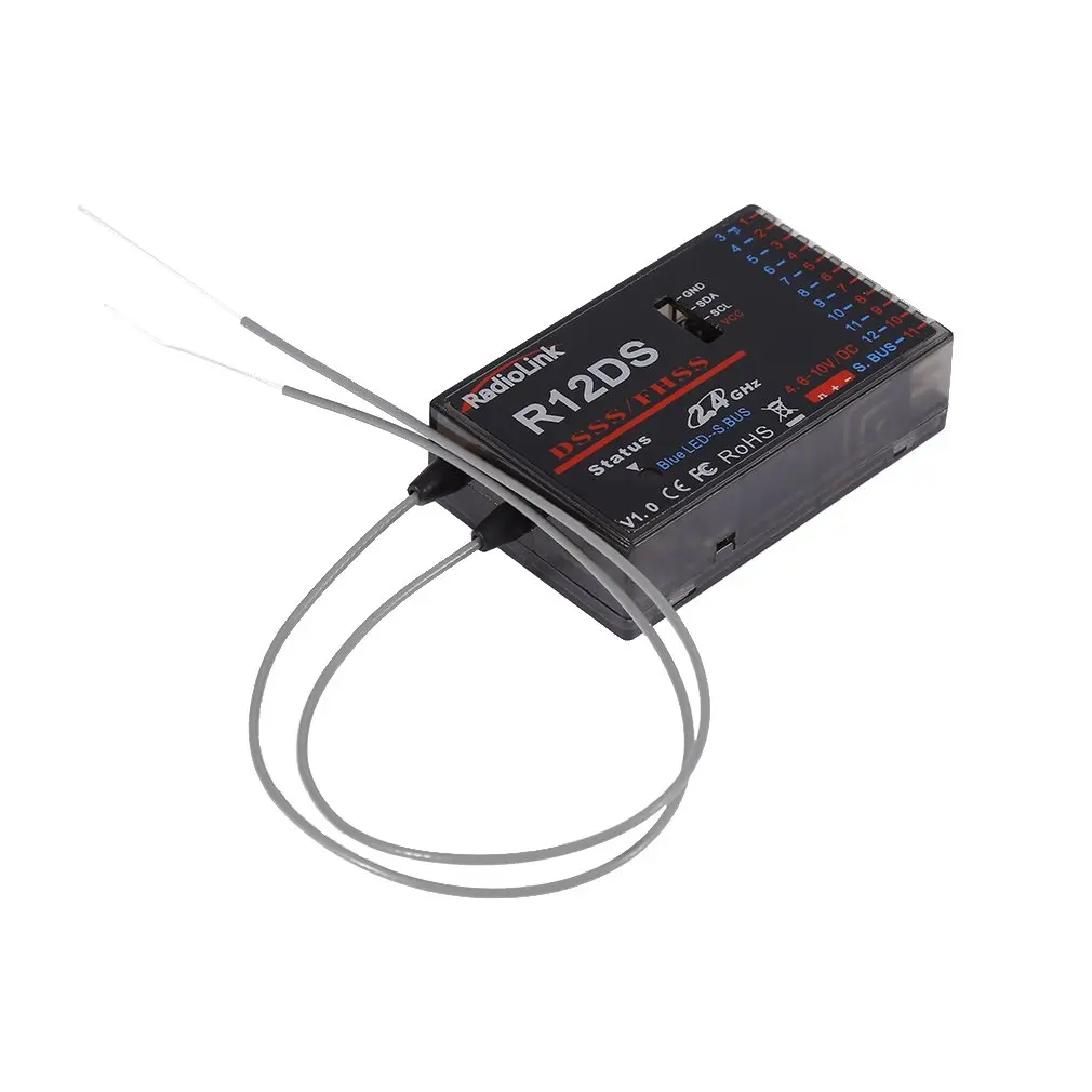 

Radio Link R12DS 12-channel Receiver 2.4 GHZ for AT10 Aircraft Aerial Device