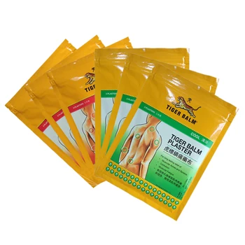 

18 Plasters Genuine Original Tiger Balm Patch Warm Medicated Pain Relief of Muscular Aches 3 Packs warm and 3 Packs cool