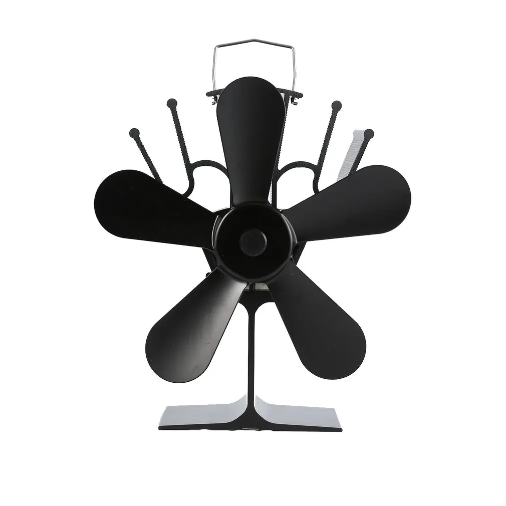 

Thermal Power Fireplace Fan Heat Powered Wood Stove Fan for Wood/Log Burner /Fireplace Eco Friendly Five-leaf Fans dropshipping